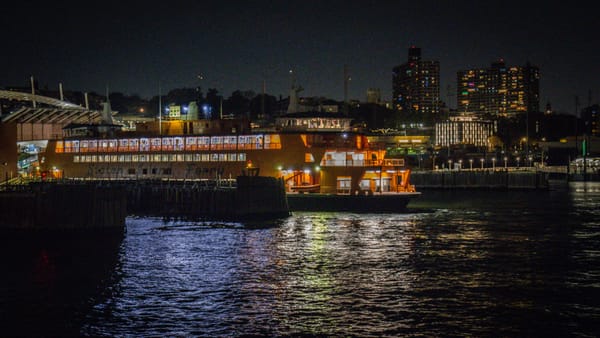 Staten Island Ferry at night